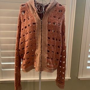 Free People Zip Up Hoodie